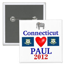 Ron Paul Connecticut 2012 Pins