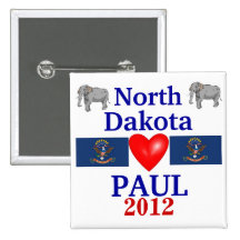 Ron Paul Dakota del Norte 2012 Pins