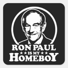 Ron Paul es mi Homeboy Pegatina