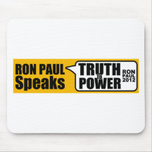Ron Paul habla verdad al poder Alfombrillas De Raton