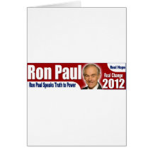 Ron Paul habla verdad al poder Tarjeta