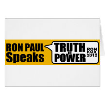 Ron Paul habla verdad al poder Tarjetas