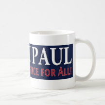 Ron Paul: Libertad y justicia para TODOS Taza