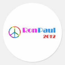 Ron Paul para el presidente 2012 Pegatinas Redondas