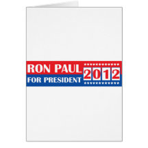 Ron Paul para el presidente 2012 Tarjeton