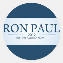 Ron Paul para el presidente Etiqueta Redonda