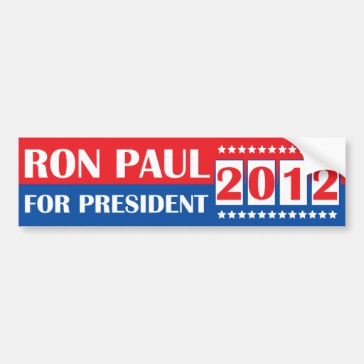 Ron Paul para el presidente pegatina para el parac Pegatina De Parachoque