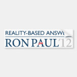 Ron Paul Realidad-Basó a la pegatina para el parac Etiqueta De Parachoque