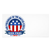 Ron Paul Tarjeta Fotografica Personalizada