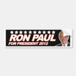 Ron Paul - voto 2012 del presidente de la elección Pegatina De Parachoque