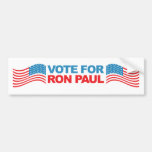 Ron Paul - voto 2012 del presidente de la elección Etiqueta De Parachoque