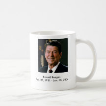 Ronald Reagan Commerative Tazas De Café