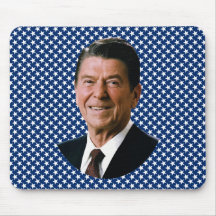 Ronald Reagan con el fondo de las estrellas Alfombrilla De Raton