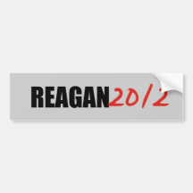 RONALD REAGAN ETIQUETA DE PARACHOQUE