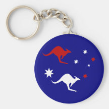 Roo de Australia y llavero de la cruz