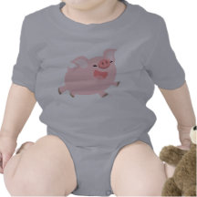 Ropa alegre del niño/del niño del cerdo del dibujo traje de bebé