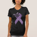 Ropa de la cinta de la mariposa del Fibromyalgia Camisetas