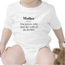 Ropa de la descripción de la madre trajes de bebé