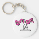 Ropa del chica del gimnasio llavero