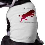 Ropa del mascota de la silueta del aries ropa perro