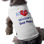 Ropa del mascota del imán del perro de la diversió camisetas mascota