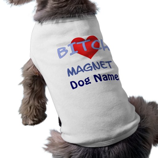 Ropa del mascota del imán del perro de la diversió camisetas mascota
