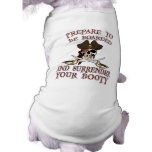 Ropa del mascota del pirata camisetas de perrito