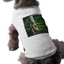 Ropa fantasmagórica del mascota del árbol camisas de perritos
