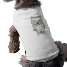 Ropa linda del mascota del perro de Westie Camisas De Mascota