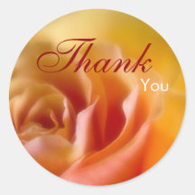 Rosa amarillo • Gracias pegatina