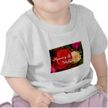 Rosa amarillo rojo camiseta