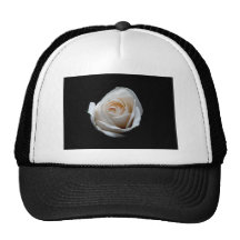 Rosa blanco gorra
