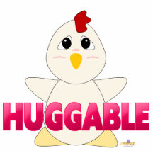Rosa blanco Huggable del pollo Huggable Escultura Fotográfica