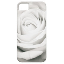 Rosa blanco iPhone 5 cárcasa