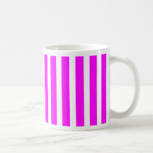 rosa brillante rayado, fucsia, taza