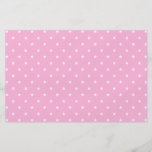 Rosa con las pequeñas estrellas blancas tarjetas publicitarias