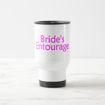 Rosa de la comitiva de las novias taza de café