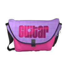 Rosa de la guitarra acústica bolsas de mensajeria