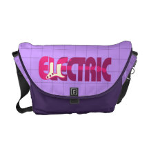 Rosa de la guitarra eléctrica bolsa messenger