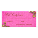 Rosa de la hoja de oro del balneario del salón de  tarjetas publicitarias