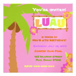 Rosa de la invitación de Luau