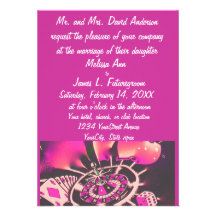 Rosa de la invitación del boda del tema del jugado