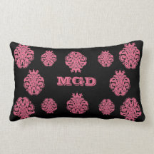 Rosa de la madreselva del damasco del nouveau del  almohadas