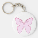 rosa de la mariposa llavero personalizado