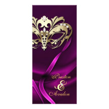 Rosa de la mascarada del oro Jeweled casando progr Tarjeta Publicitaria