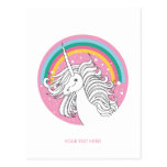 ROSA DE LA POSTAL DEL UNICORNIO