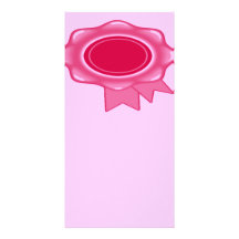 Rosa de la señal de la cinta del premio tarjetas fotográficas personalizadas