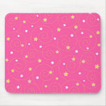 Rosa de las estrellas de los remolinos - Mousepad Alfombrillas De Ratón