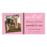 Rosa de Swirly-Q/reserva de Brown la invitación de Tarjetas Fotograficas Personalizadas
