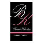Rosa del artista de maquillaje de las tarjetas de 